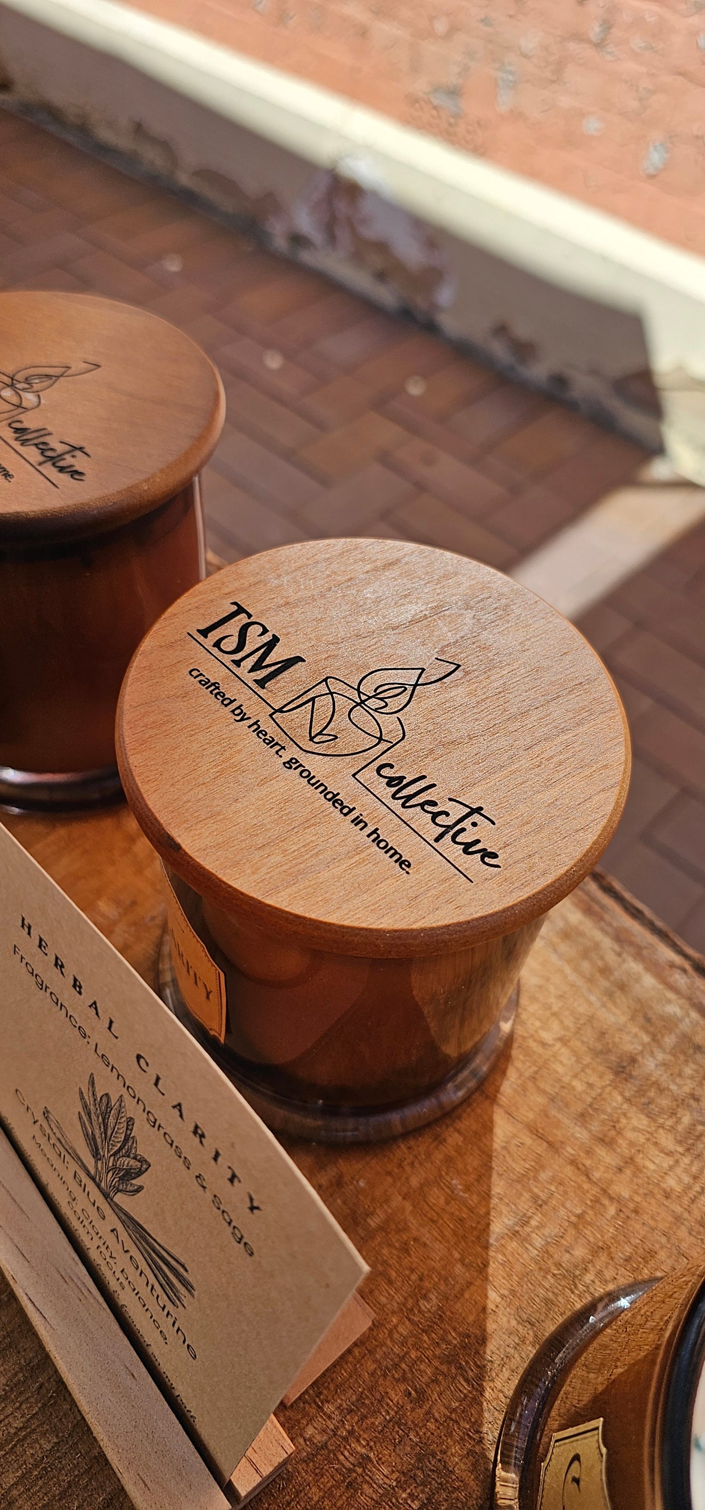 Crystal Infused  Candle - Herbal Clarity